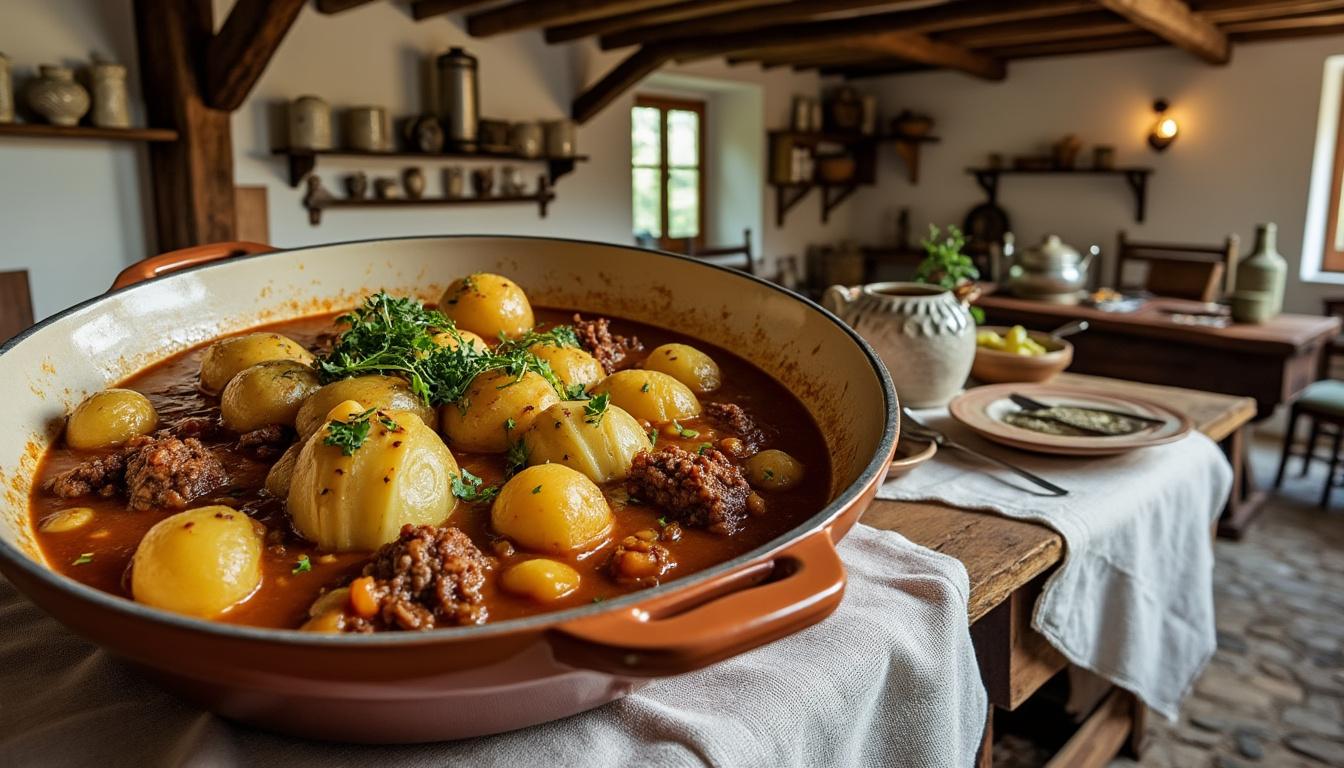 découvrez notre recette authentique de la potée auvergnate, un plat traditionnel réconfortant aux saveurs riches et généreuses du terroir. apprenez à préparer ce délice à base de viande, de légumes et d'épices pour régaler vos proches et plonger dans la chaleur des cuisines d'auvergne.
