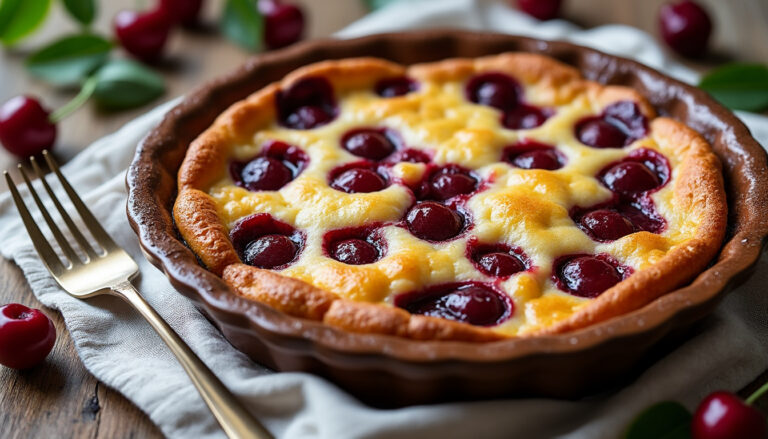 découvrez la recette facile du clafoutis aux cerises à l’ancienne : un dessert traditionnel, moelleux et gourmand à préparer en quelques étapes simples. idéal pour régaler toute la famille !