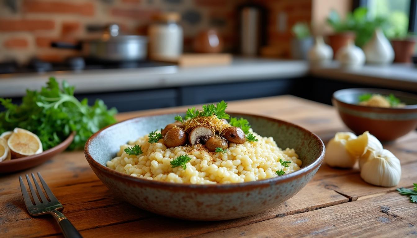 découvrez notre recette de risotto à la truffe, inspirée des saveurs authentiques du terroir du sud-ouest. un plat raffiné, crémeux et parfumé pour sublimer vos repas gourmands.