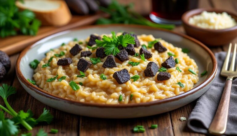 découvrez une recette raffinée de risotto à la truffe, sublimée par les saveurs authentiques du terroir du sud-ouest. un plat gourmand et onctueux pour épater vos convives !