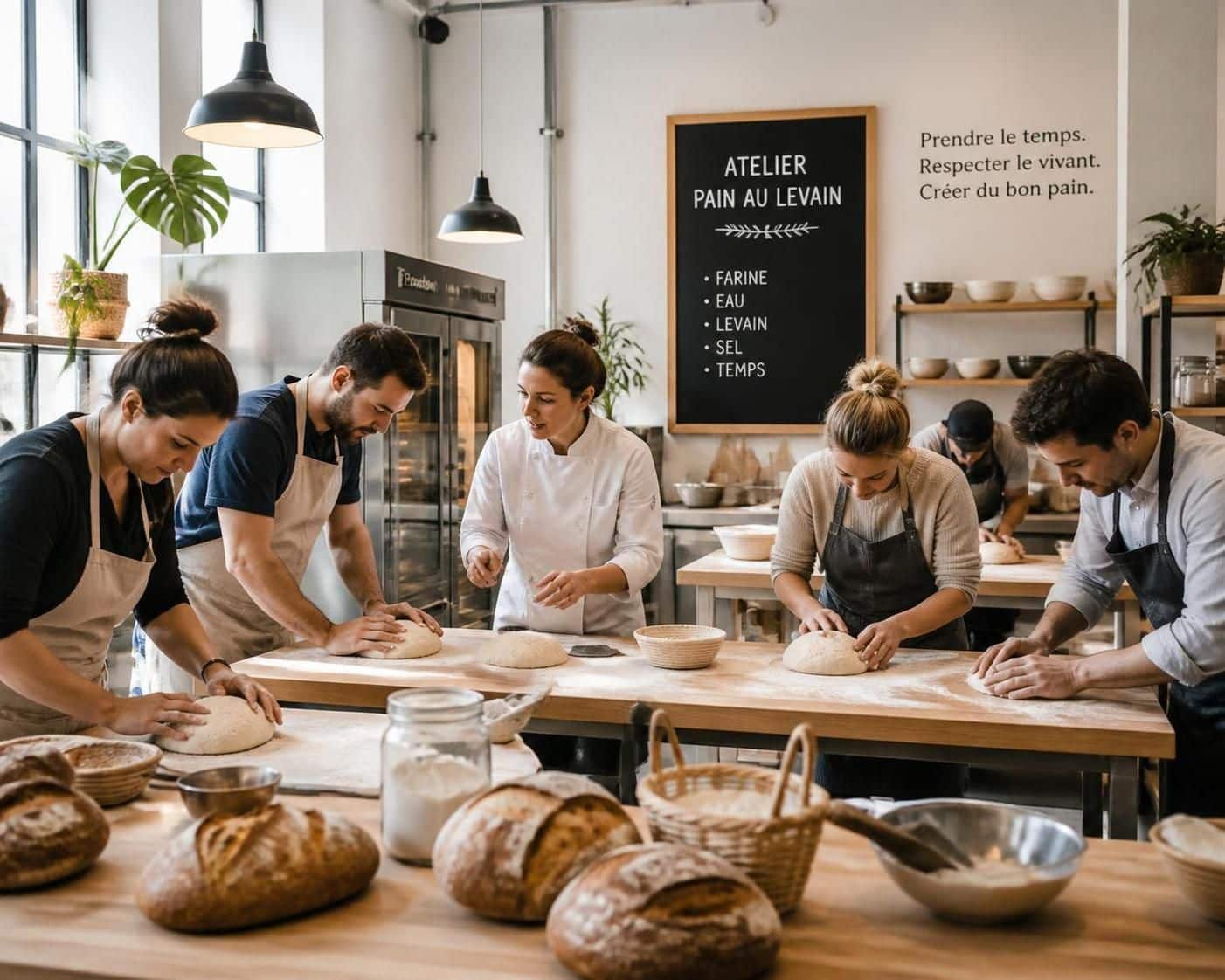 découvrez notre formation pain au levain adaptée à tous : stage court pour débuter rapidement ou programme de reconversion complet. choisissez la formule idéale pour maîtriser l'art du pain au levain.