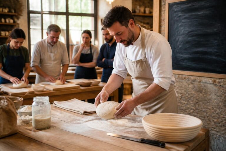 découvrez notre formation au pain au levain, adaptée à tous : stage court pour initiation ou programme complet pour une reconversion réussie. choisissez la formule qui vous convient !